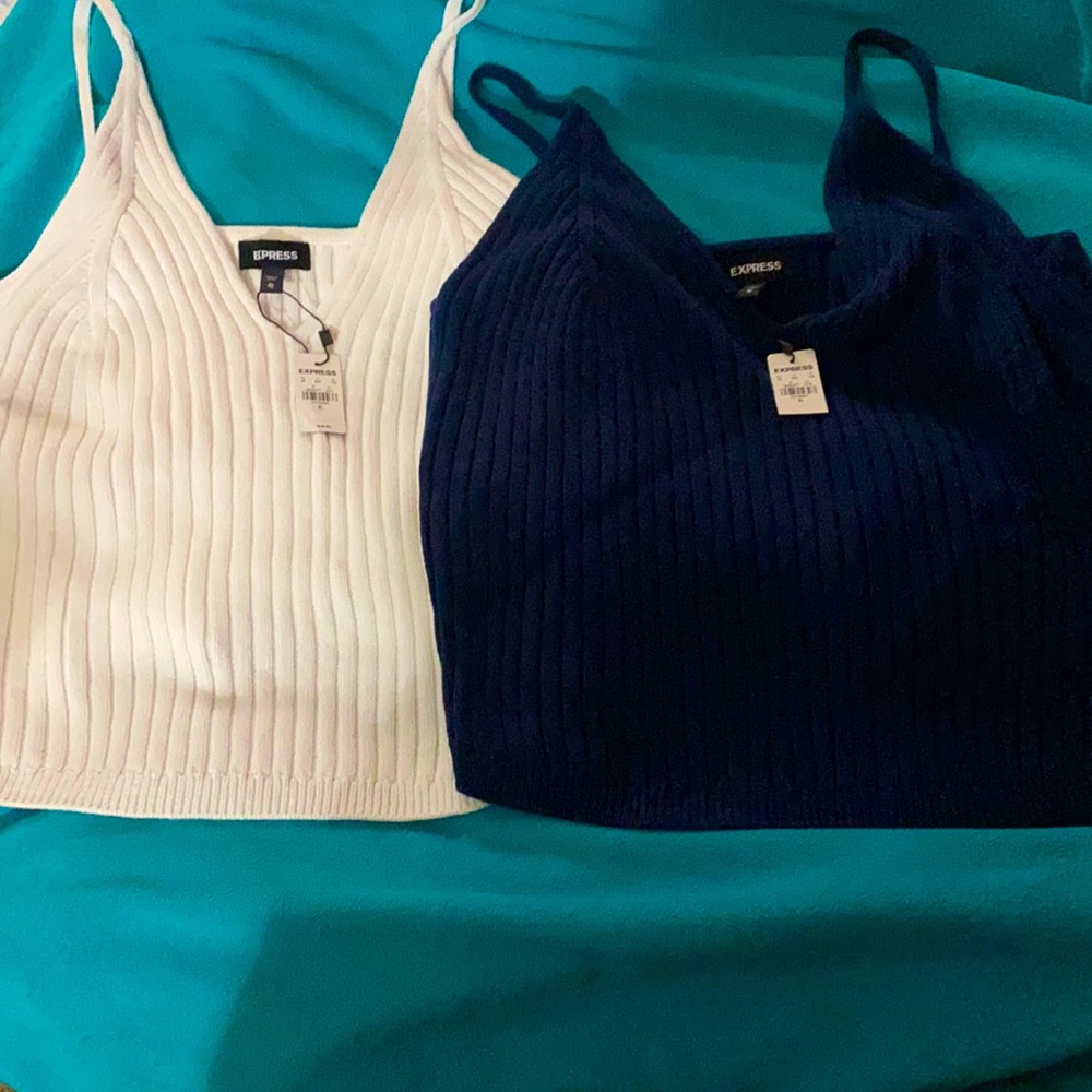 Express cropped tanks